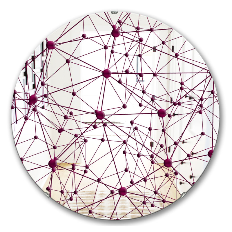 Miroir d'appoint Circular Web 3, H 23,6 po x l 23,6 po