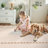 Modern Scalloped Edge Area Rug – Soft Low Pile, Non-Slip, Washable Carpet – Perfect for Living Room, Bedroom, Nursery, Dorm, Hallway, Playroom-2125082003-2125082005
