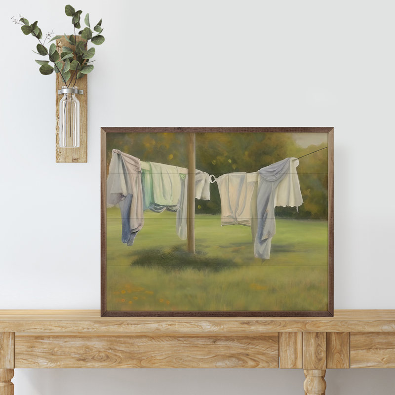 Clothes On The Line, 10" W x 8" H