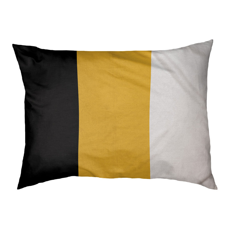 Coussin Detroit, Extra large (50" W x 40" D x 7" H), Black/Gold Middle