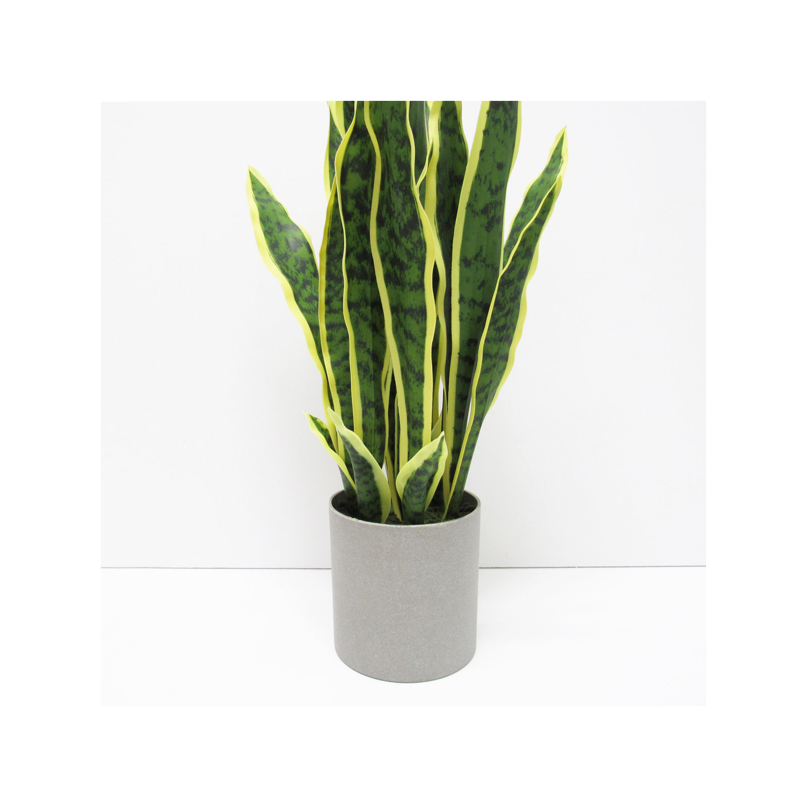 Artificial Sansevieria Snake Plant in Pot, 25'' H x 11'' W x 11'' D