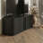 Aurel Buchheit Modern 43.3“ Fluted Corner TV Stand With Sliding Door-1255690277