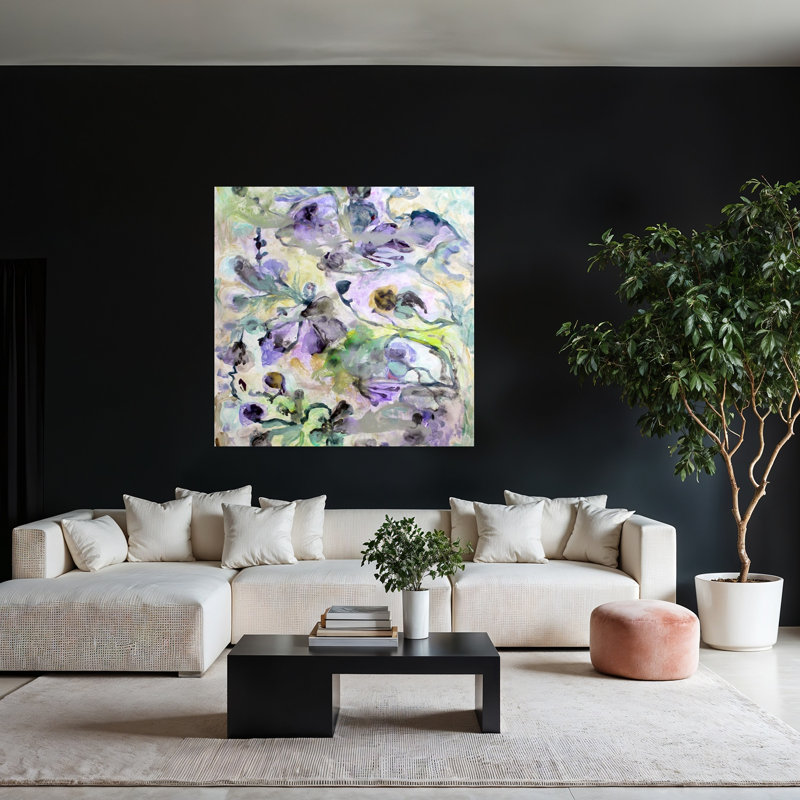 Art contemporain éthéré romantique romantique, H 48 po x l 48 po