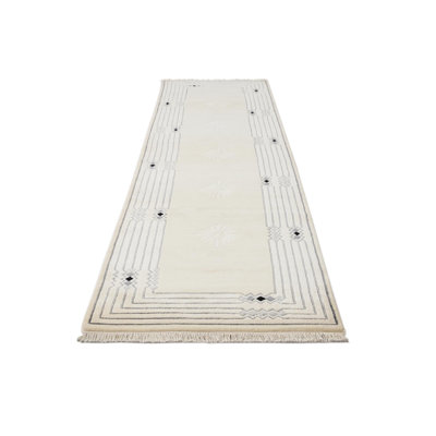 Tapis de couloir beige clair Judy