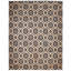 Edith Geometric Area Rug in Black/Brown-76951918