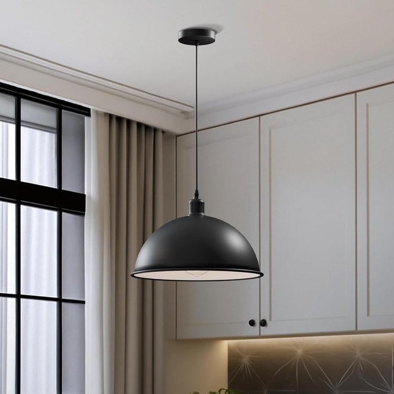 Supen 1 - Light Shiny Black Pendant