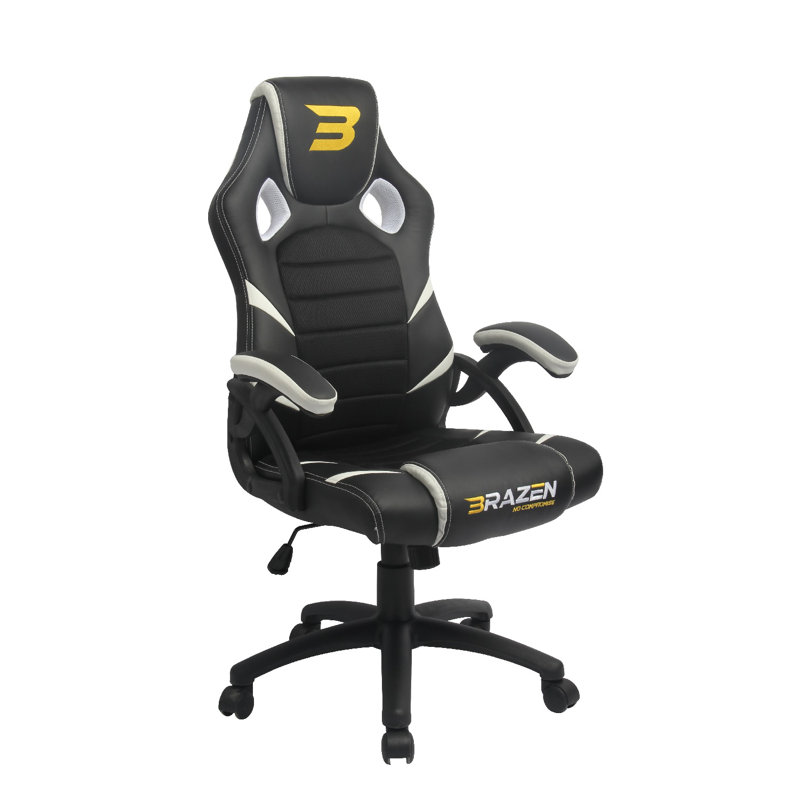 BraZen Puma PC Gaming Chair, White