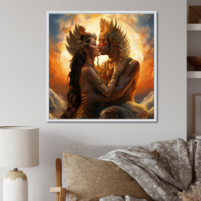 Sacred Love Divine Couple Kissing I