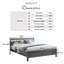 Codman Solid Wood Painted Bed Frame - Modern Farmhouse Style-35241259-35241262