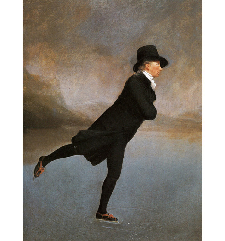 The Skating Minister (The Reverend Robert Walker Skating on Duddingston Loch), 37" H x 28" W