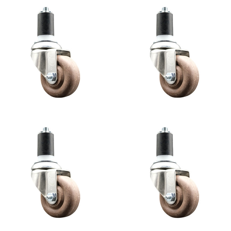 Stem Caster, 3.5" H x 3.5" W