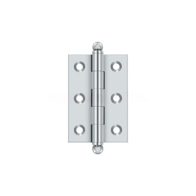 Deltana CH2517U26 2-1/2" x 1-11/16" Hinge, w/ Ball Tips in Polished Chrome Pair