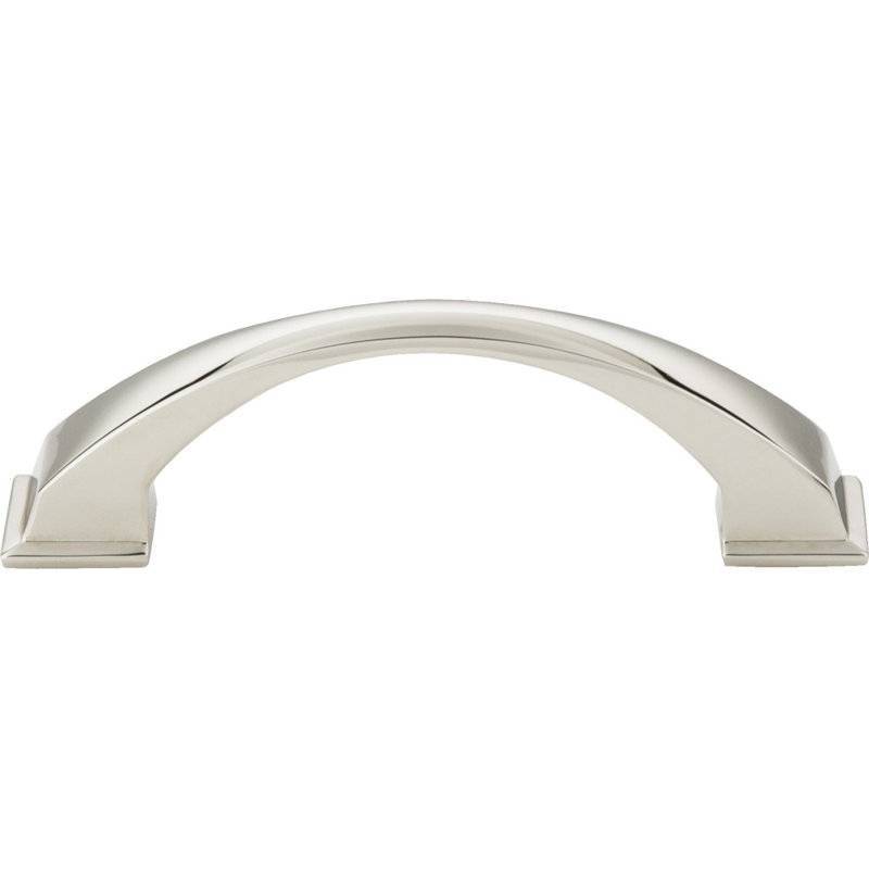 Roman Arch Pull, Polished Nickel, 12"