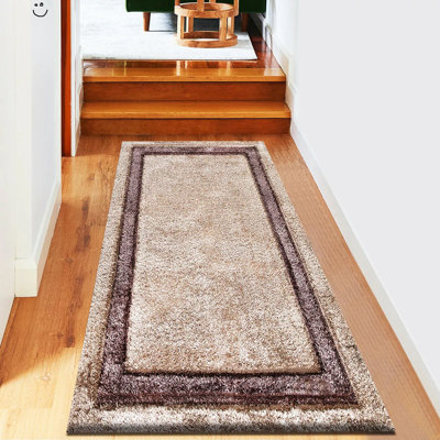 Saziya Abstract Shaggy Area Rug