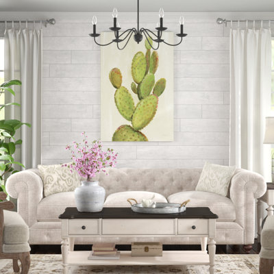«Front Yard Cactus I» par Silvia Vassileva - peinture sur toile