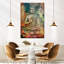 Bouddha assis en couleurs sur toile-137972880