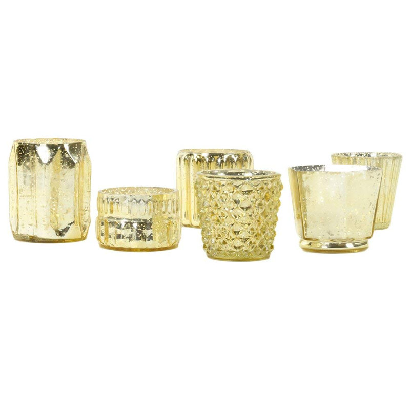 Ensemble de votive en verre 6 pièces, Catalytique