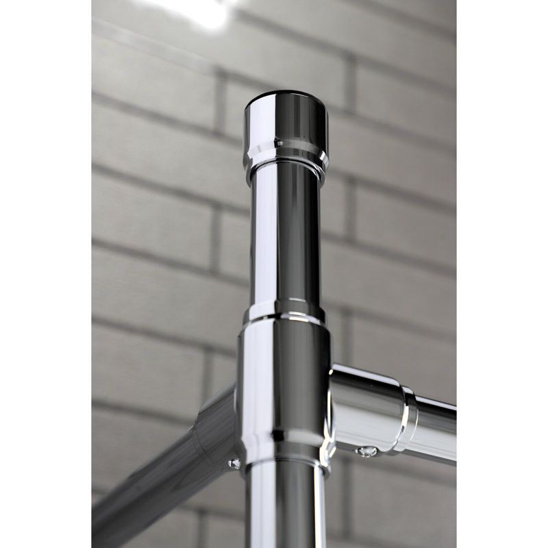 Kingston Brass Dreyfuss Stainless Steel Console Sink Legs, Polished Chrome