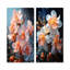 Élégantes fleurs d'orchidées I - ensemble de 2 reproductions d'art mural orchidées-102578206-102578203