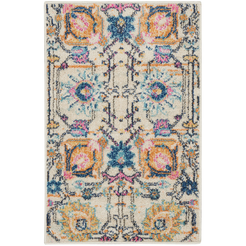 Doyon Floral Indoor Rug, Rectangle 1'10" x 2'10"