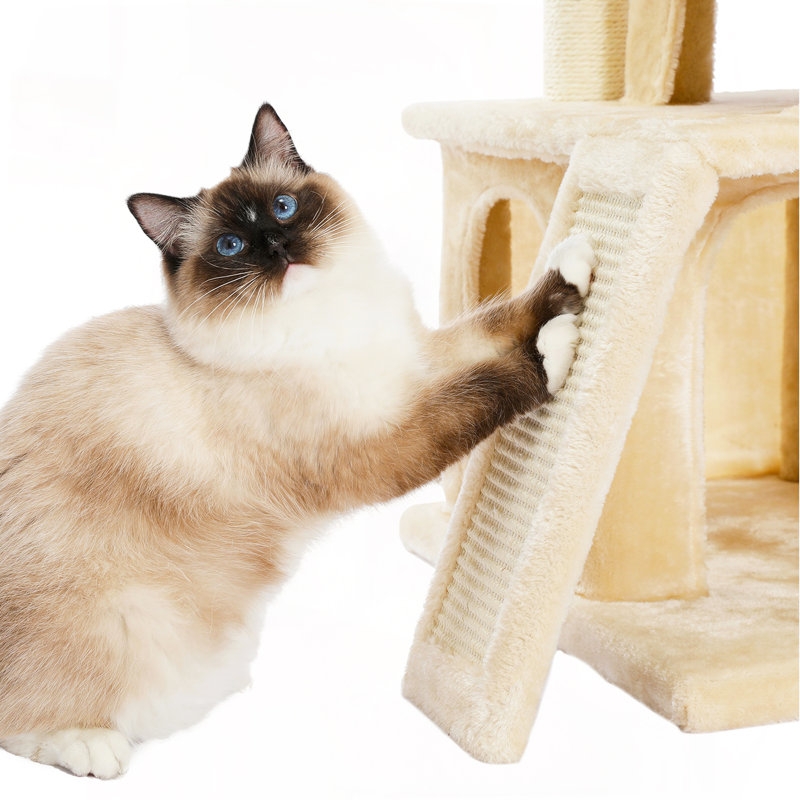 Arbre à chat 34 po, Beige