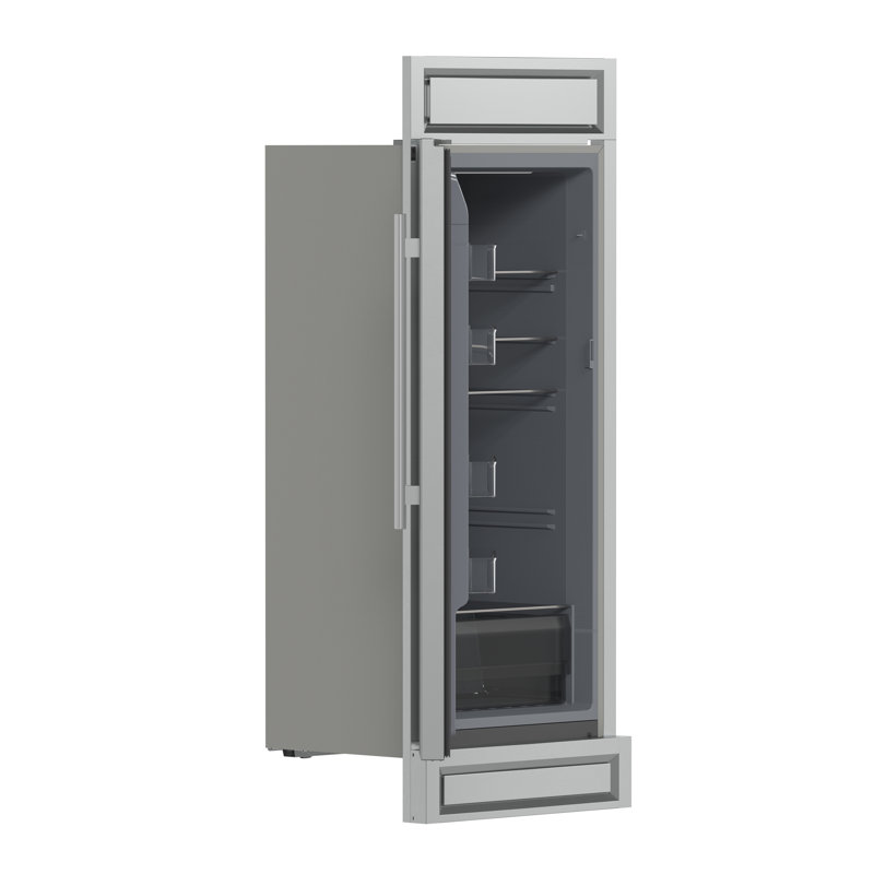 Forno Fortezza 32 Inch Left-Swing Freezer with Trim Kit, Total No Frost Cooling, Fast Freeze, Digital Controls, Automatic Ice Maker