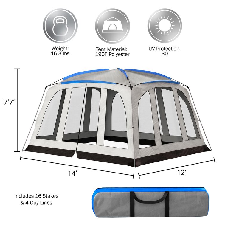 Leisure Sports Auvent extérieur Wakeman - Abri escamotable avec moustiquaire  et protection UV pour le camping - Wayfair Canada