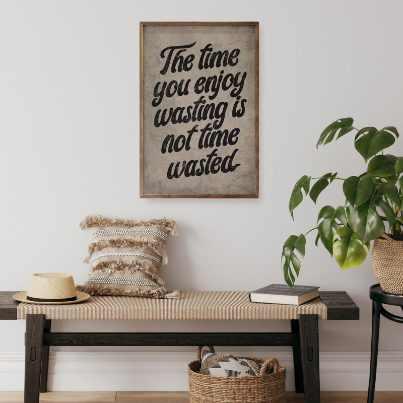The Time - blanc, H 16 po x l 10 po