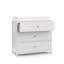 Ensemble de lit de bébé convertible 5-en-1 Graco Teddi, commode 3 tiroirs avec plateau à langer et ensemble de chambre de bébé inclinable électrique 3 pièces-101018805