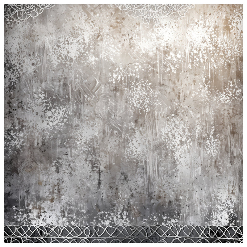 Rideaux de fenêtre à texture abstraite argentés, voilages et voilages à motif texturé - 1 panneau, Transparent
