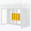 Lit en bois avec garde-robe, tablettes et armoire-115672695-115672693
