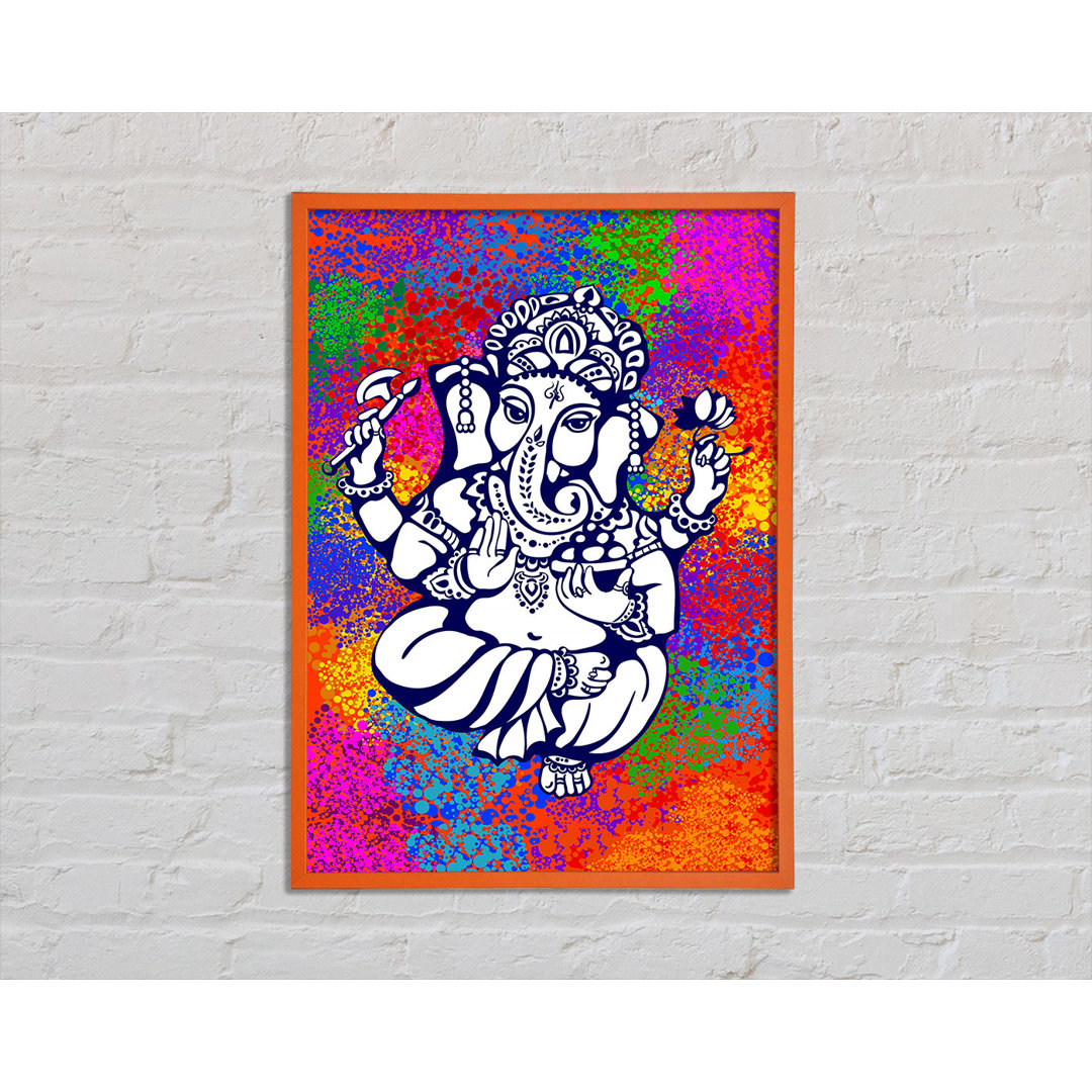 Hindu Gott Ganesha 8 - Einzelner Bilderrahmen Kunstdrucke