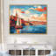 Sydney Harbour, coucher de soleil, côtes III - art mural côtier paysage portuaire-857065138-857065100