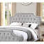 Grand lit gris en polyfibre grise avec tête de lit moderne et élégante-1539532706-1539532709