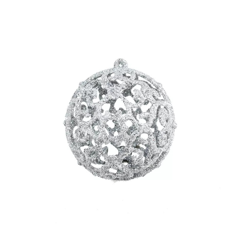 Solid Colour 节日装饰品 Bauble, Sliver
