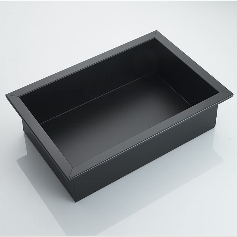 304 Black Stainless Steel Recessed Shower Trolley