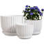 Ensemble de 3 pots à fleurs en céramique