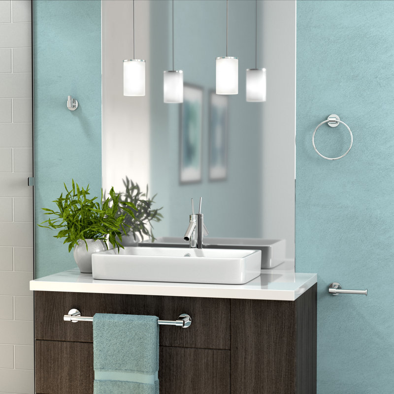 Porte-serviettes mural 18 po Reveal, Chrome