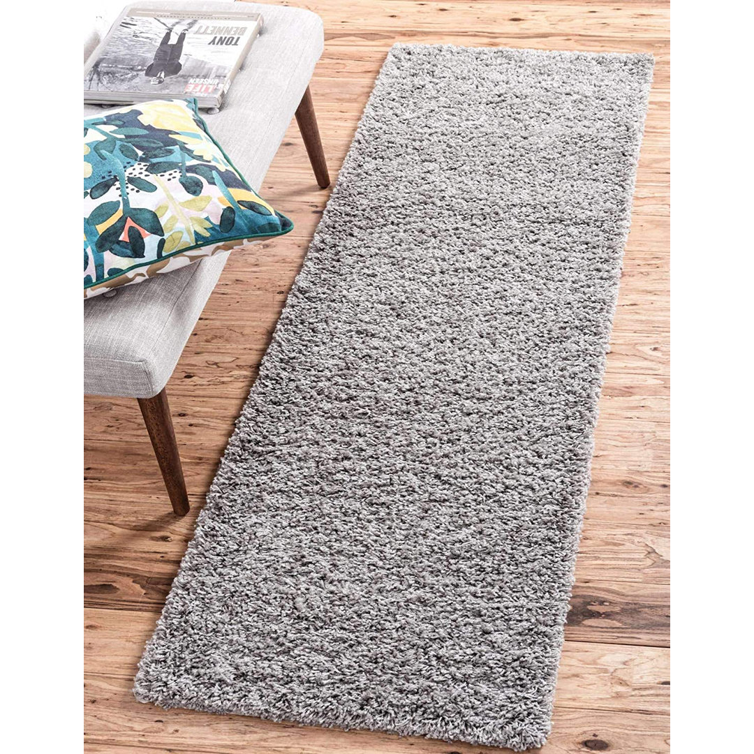 Clarkfield Shaggy Silver Rug