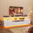 Tv Stand For Tvs Up To 70" With 6 Storage Drawers And Rgb Led Lights, Pu Finish Drawer-1287690441