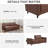 81.5" Wide Faux Leather Convertible Sleeper Sofa With Tufted Back-1553393256