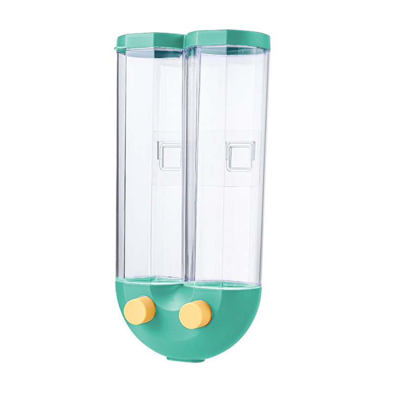 Distributeur de nourriture sèche à fixation murale 2 grilles, Vert