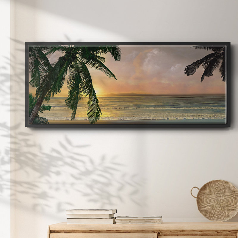 Sunset Cove I - toile encadrée, H 20 po x l 50 po
