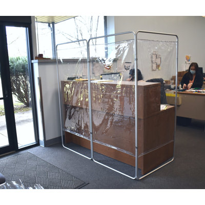 Omnimed 3 Section Modular Office Partitions- Build Out & Connect Unlimited Modules