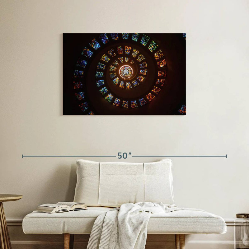 Stained Glass Spiral, 24" H x 36" W