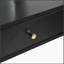 Meuble-lavabo flottant avec miroir et 3 lumières de couleur, coiffeuse murale avec prise de courant, meuble-lavabo compact, grand rangement, noir