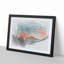Sunrise over a Mountain in Abstract - Picture Frame Graphic Art Print-55724012-55724013