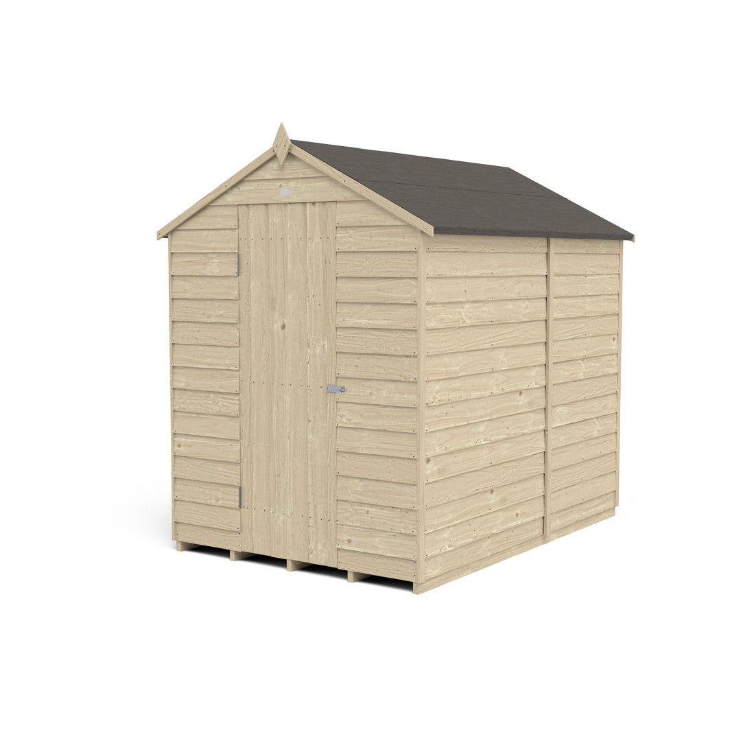 5 ft. W x 7 ft. D Solid Wood Garden Shed