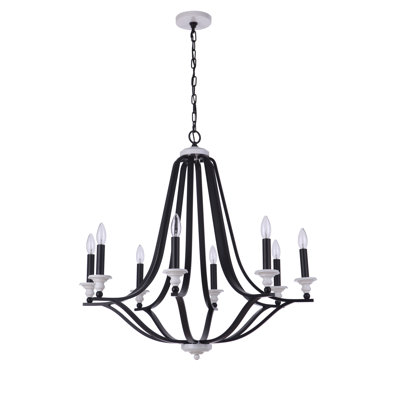 Lustre classique à 8 lumières de style bougie Argyrios