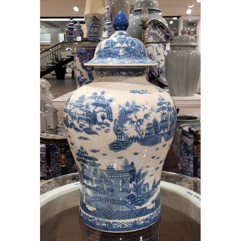 Hand Painted Decorative Porcelain Jar